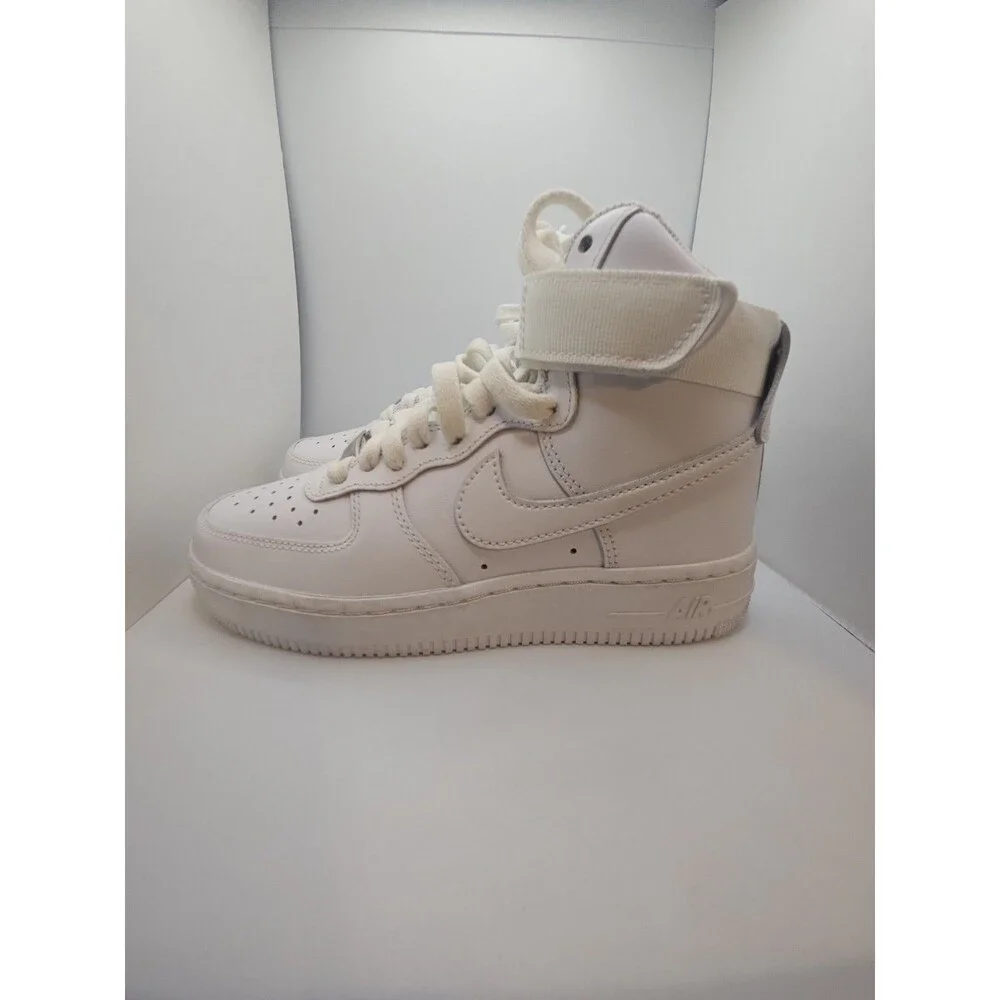 Size 5 Nike Air Force 1 High DD9624-100 Sneakers Women's White Leather Shoes NEW